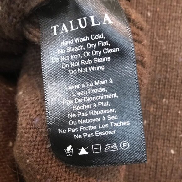 Aritzia TALULA Cashmere Wool Crew Neck Side Slits Speckled Relaxed Sweater Knit - Picture 10 of 14